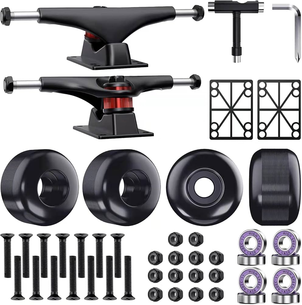 Fingerboard Wheels, Trucks, Grip Tape, Screws, Tools