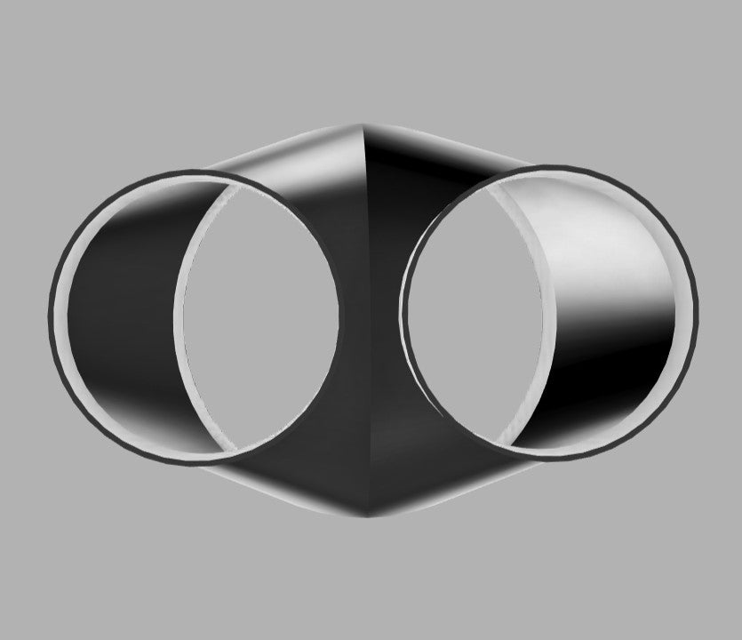 6" to 6" 2-Way Splitter Duct Connection for Woodwork Dust, Grow Tent