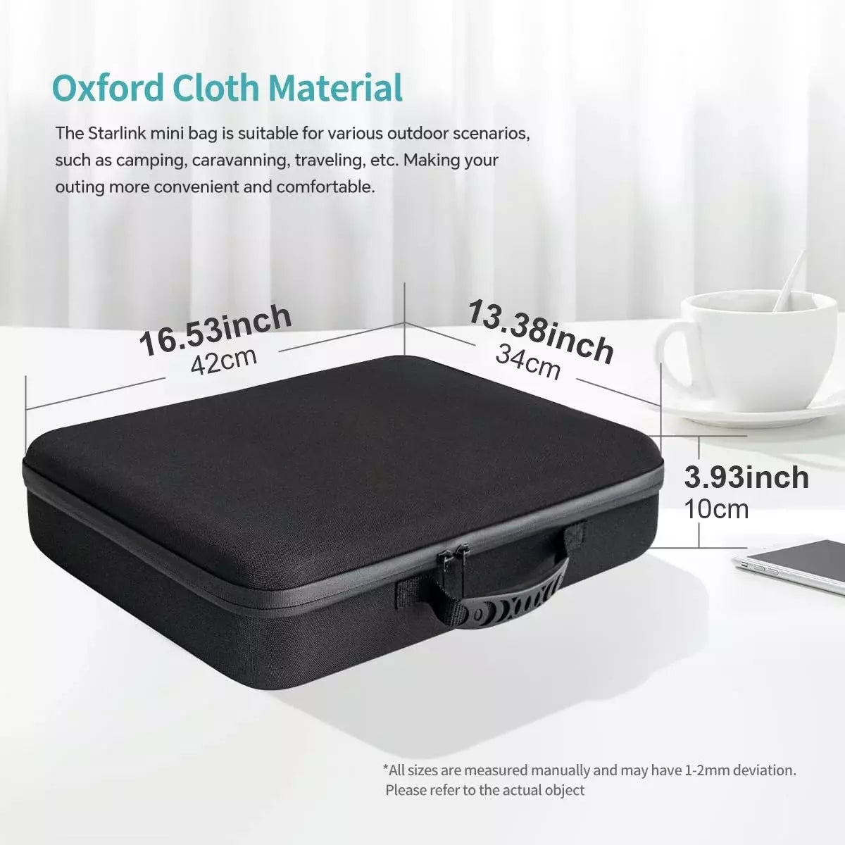 Water Proof Travel Case for Starlink Mini Dish Kickstand and Satellite Accessories - Shock-Resistant