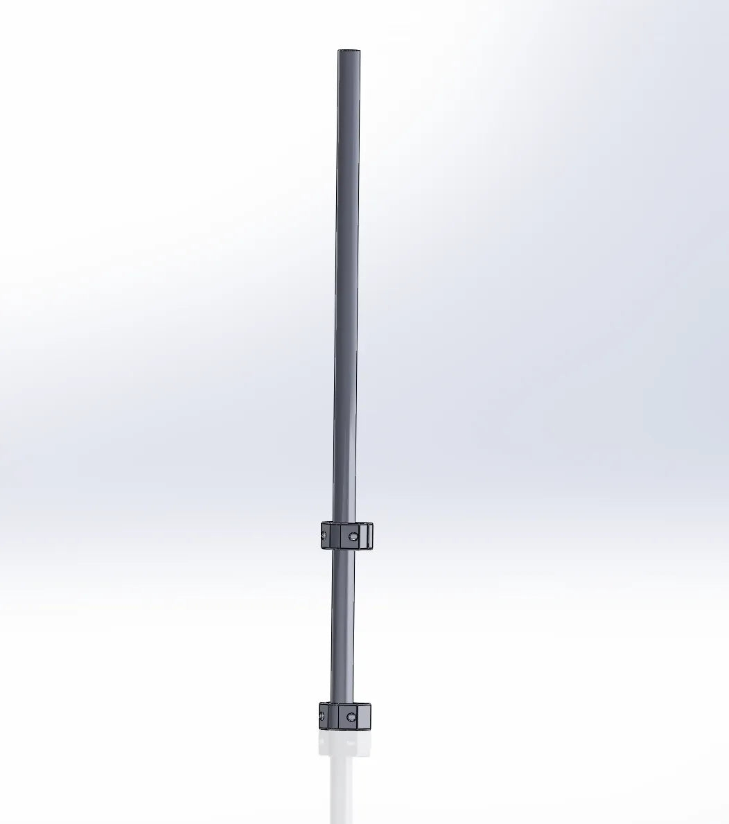 Mammotion Luba 1, 2, 2X & Yuka RTK Reference Station Pole Rod Mounting Brackets