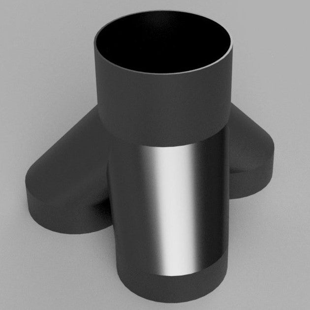 6" to 6" 3-Way Splitter Duct Connection for Woodwork Dust, Grow Tent