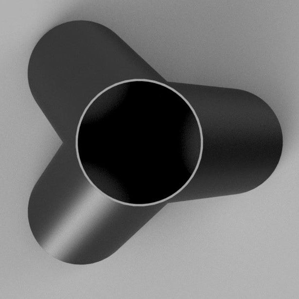 6" to 6" 3-Way Splitter Duct Connection for Woodwork Dust, Grow Tent