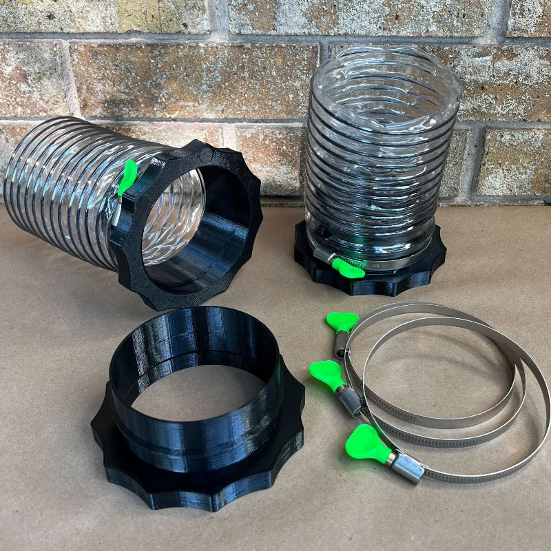 4" Port Magnetic Dust Collector System 10PC Starter Kit - MagDuct Quick Disconnect