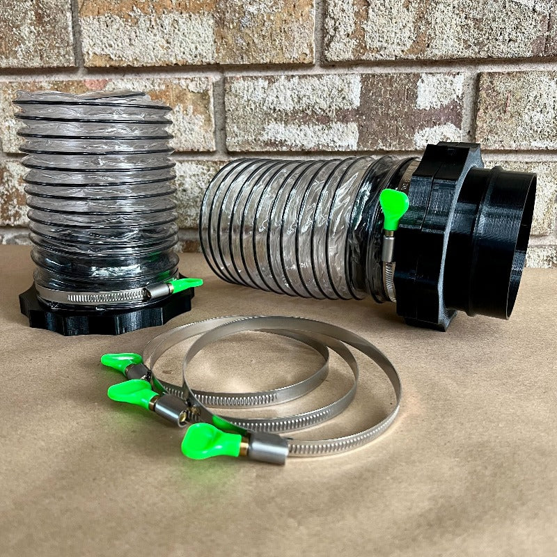 4" Port Magnetic Dust Collector System 10PC Starter Kit - MagDuct Quick Disconnect