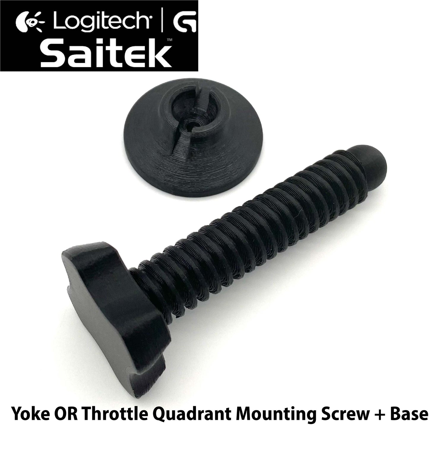 Logitech G / Saitek Pro Flight Yoke Mounting Screw + Foot Replacement Set