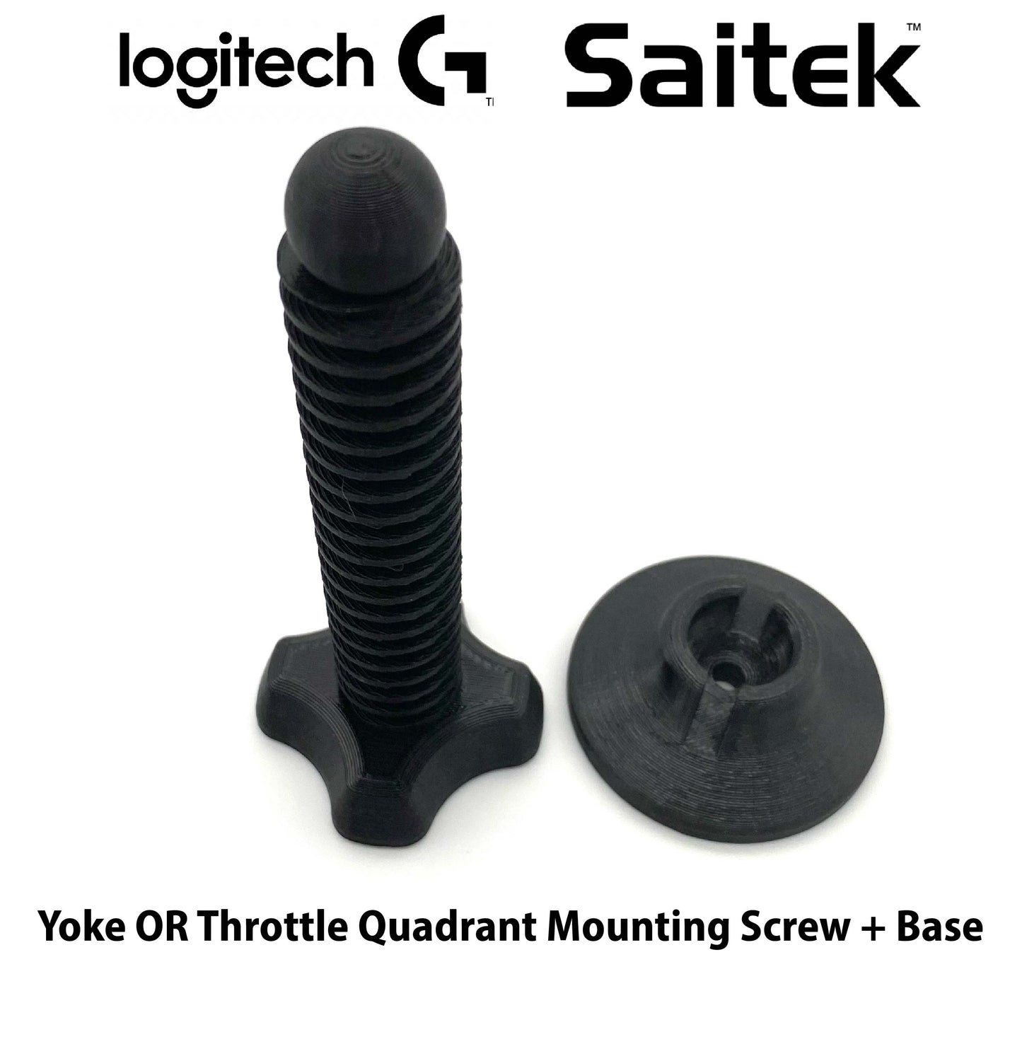 Logitech G / Saitek Pro Flight Yoke Mounting Screw + Foot Replacement Set