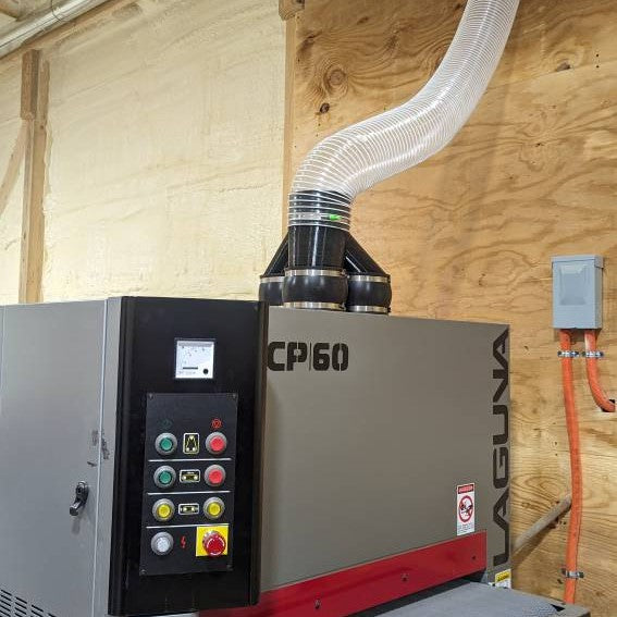 6" to 6" 3-Way Splitter Duct Connection for Woodwork Dust, Grow Tent