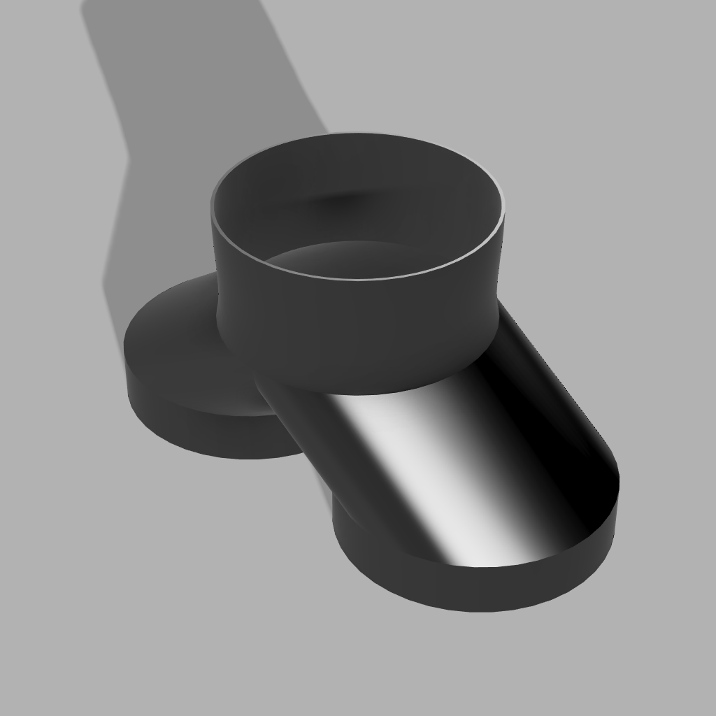 5" to 5" 2-Way Splitter Duct Connection for Woodwork Dust, Grow Tent