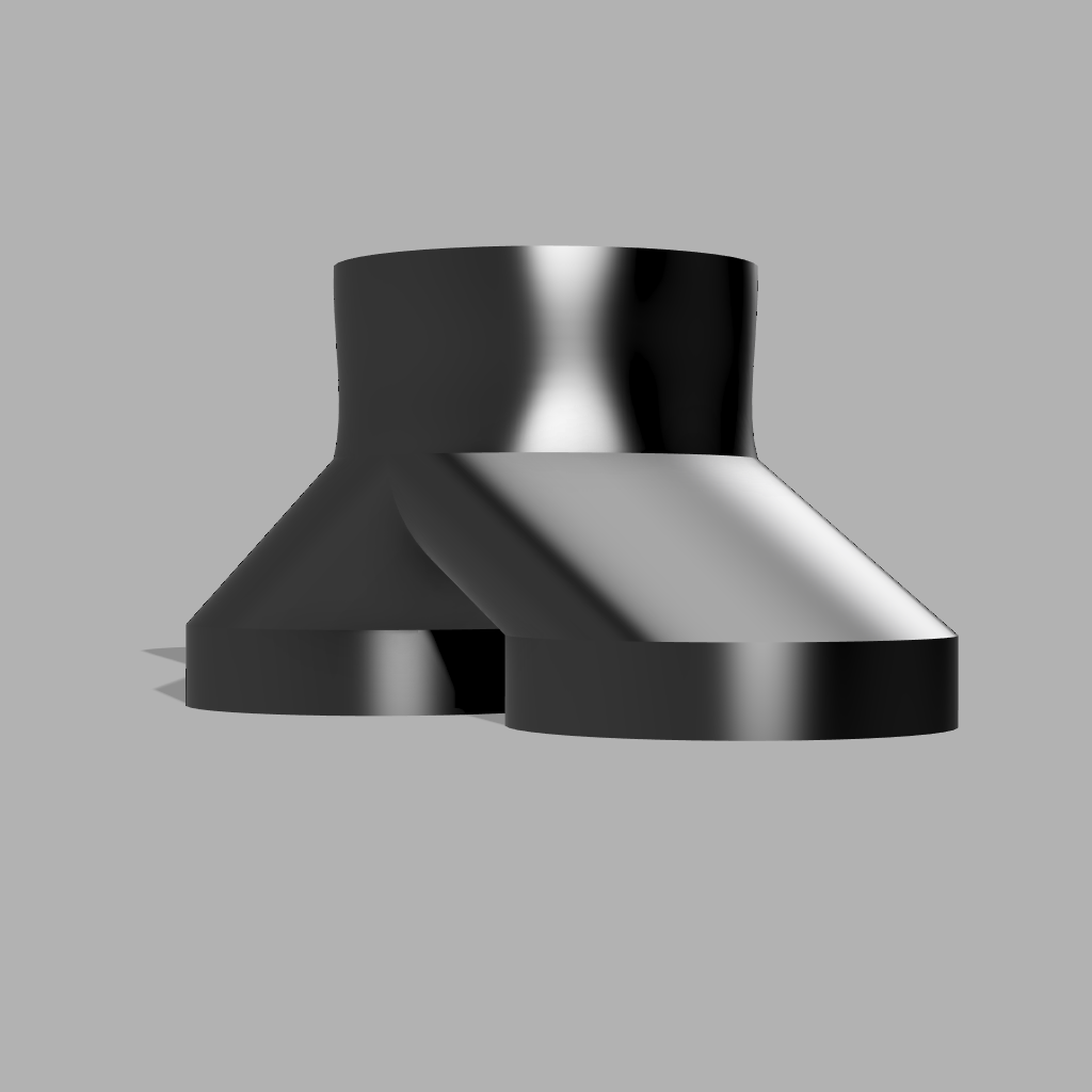 5" to 5" 2-Way Splitter Duct Connection for Woodwork Dust, Grow Tent