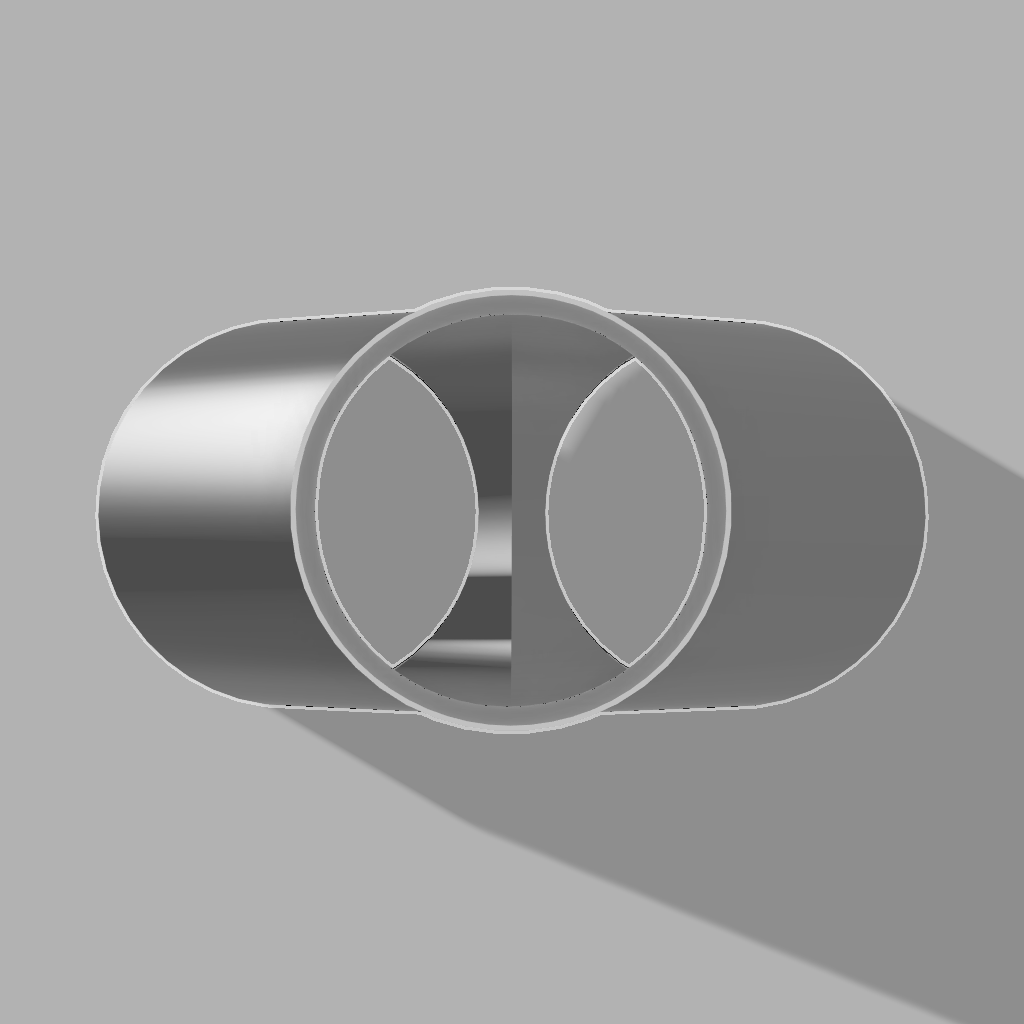 5" to 5" 2-Way Splitter Duct Connection for Woodwork Dust, Grow Tent