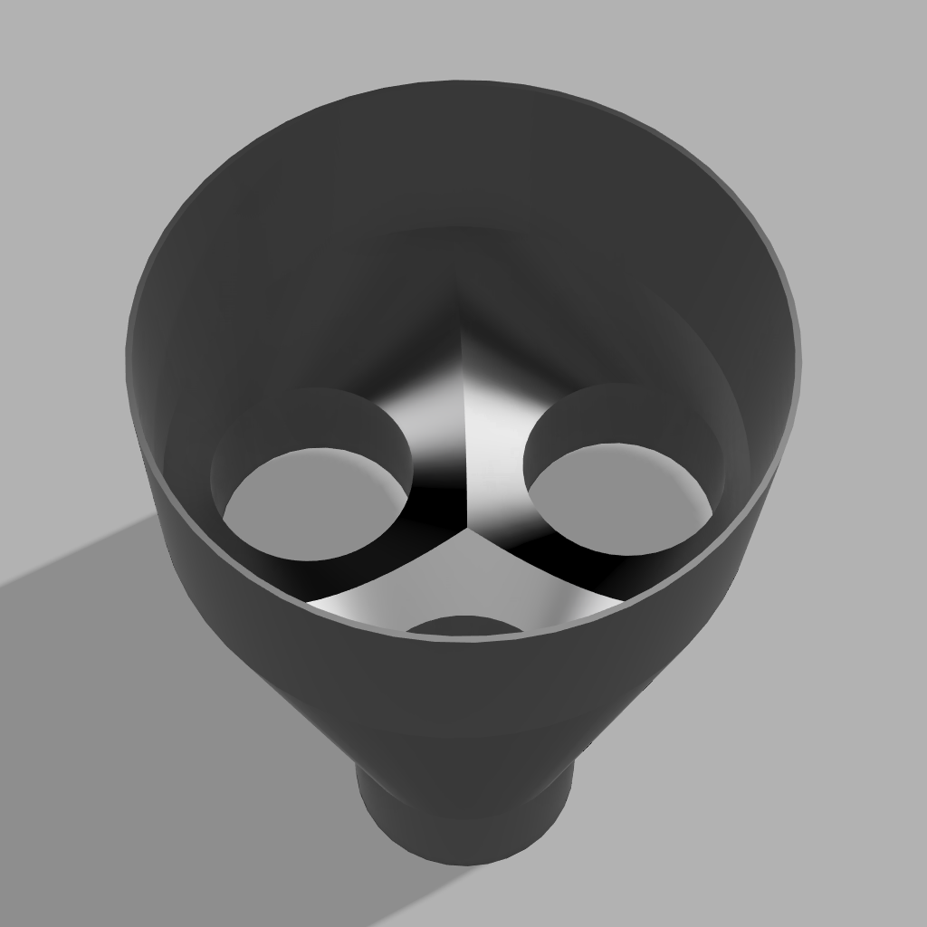 8" to 3" 3-Way Splitter Duct Connection for Woodwork Dust, Grow Tent