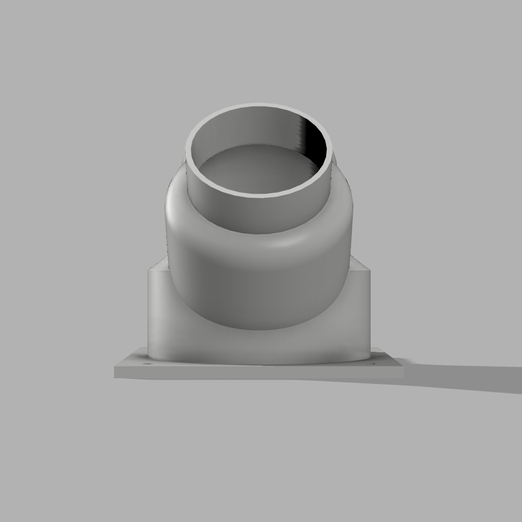 5" Port to 1x 4" Duct & 1x 3" Duct WYE 2-Way Splitter Duct Connection for HVAC, Woodwork Dust, Grow Tent