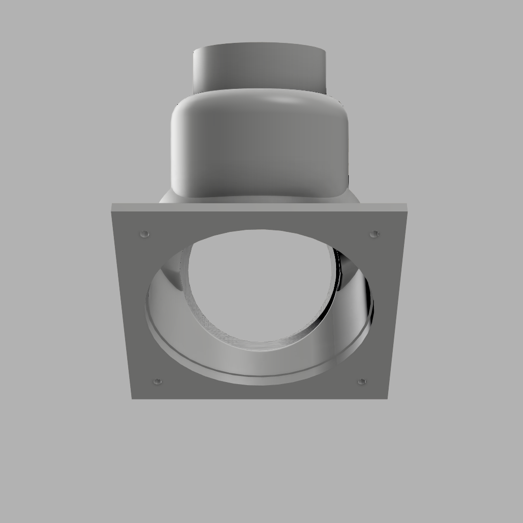 5" Port to 1x 4" Duct & 1x 3" Duct WYE 2-Way Splitter Duct Connection for HVAC, Woodwork Dust, Grow Tent