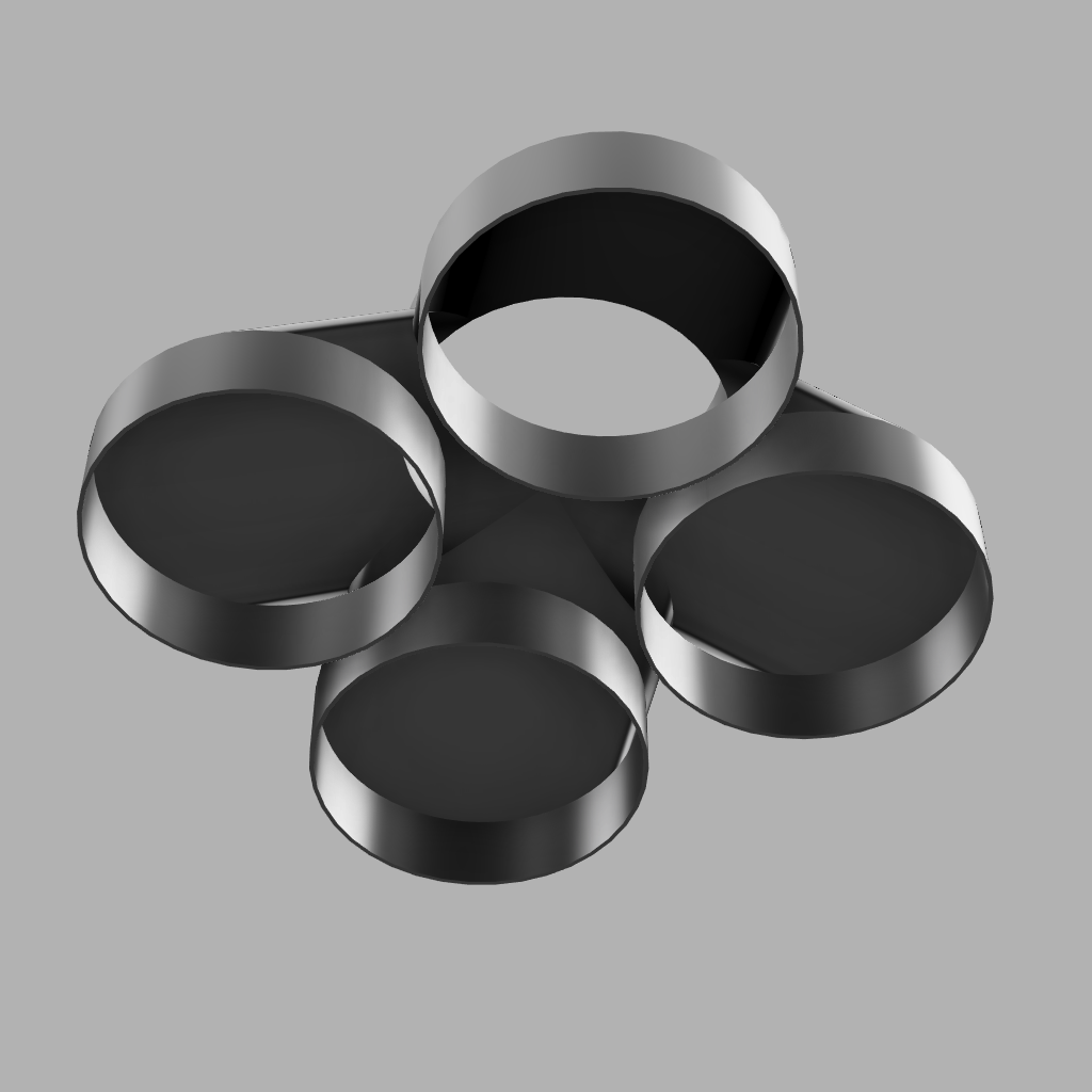 6" to 6" 4-Way Splitter Duct Connection for Woodwork Dust, Grow Tent