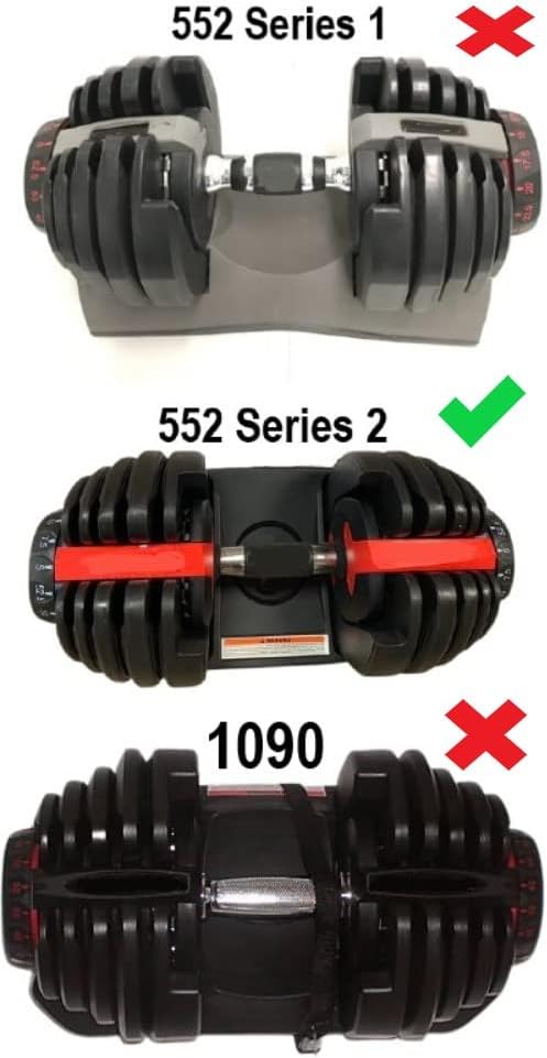 Bowflex SelectTech 552 Series 2 Discs 2-5 - Set of 4 - New Replacement Discs for Bowflex 552 Series Dumbbells