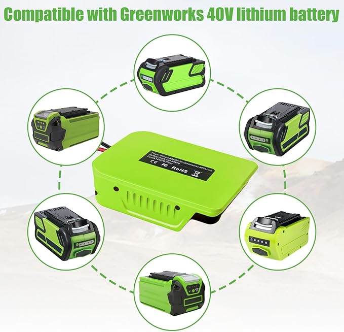 Starlink Mini To Greenworks 40v Battery Power Supply Adapter - Battery MOD for Starlink Mini