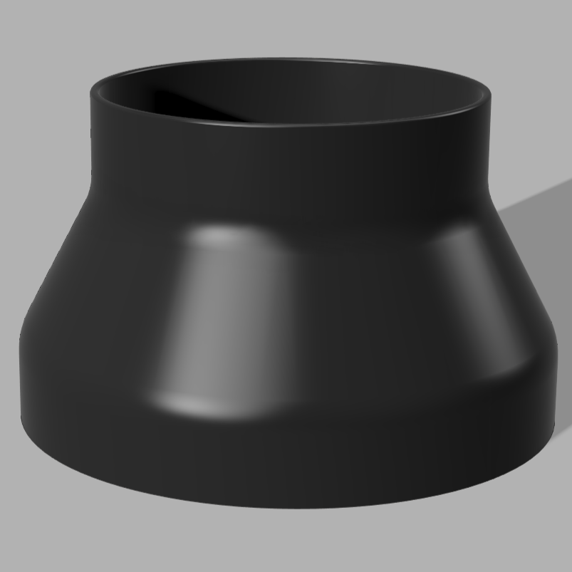 8” to 6” Duct Reducer Adapter (Compatible with AC Infinity S8)