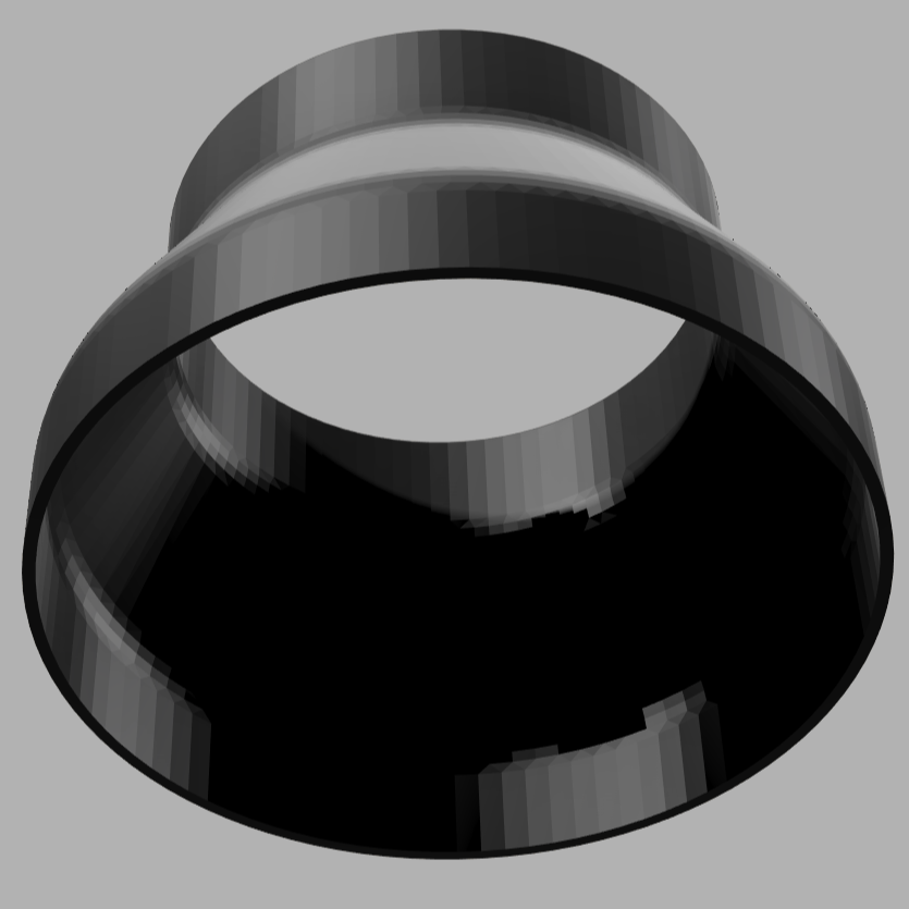 8” to 6” Duct Reducer Adapter (Compatible with AC Infinity S8)