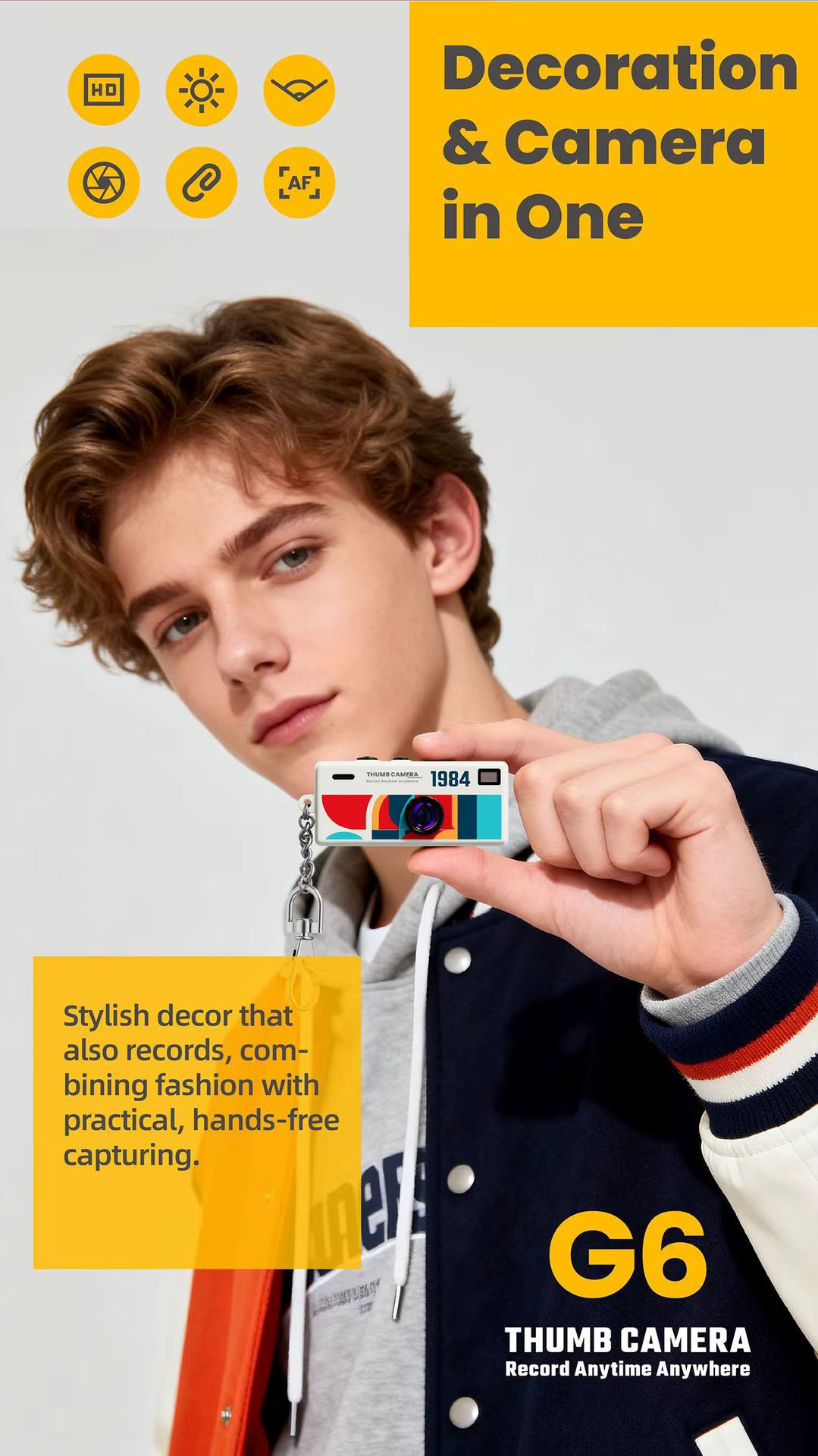 Tiny Magecam Retro Digital Keychain Camera