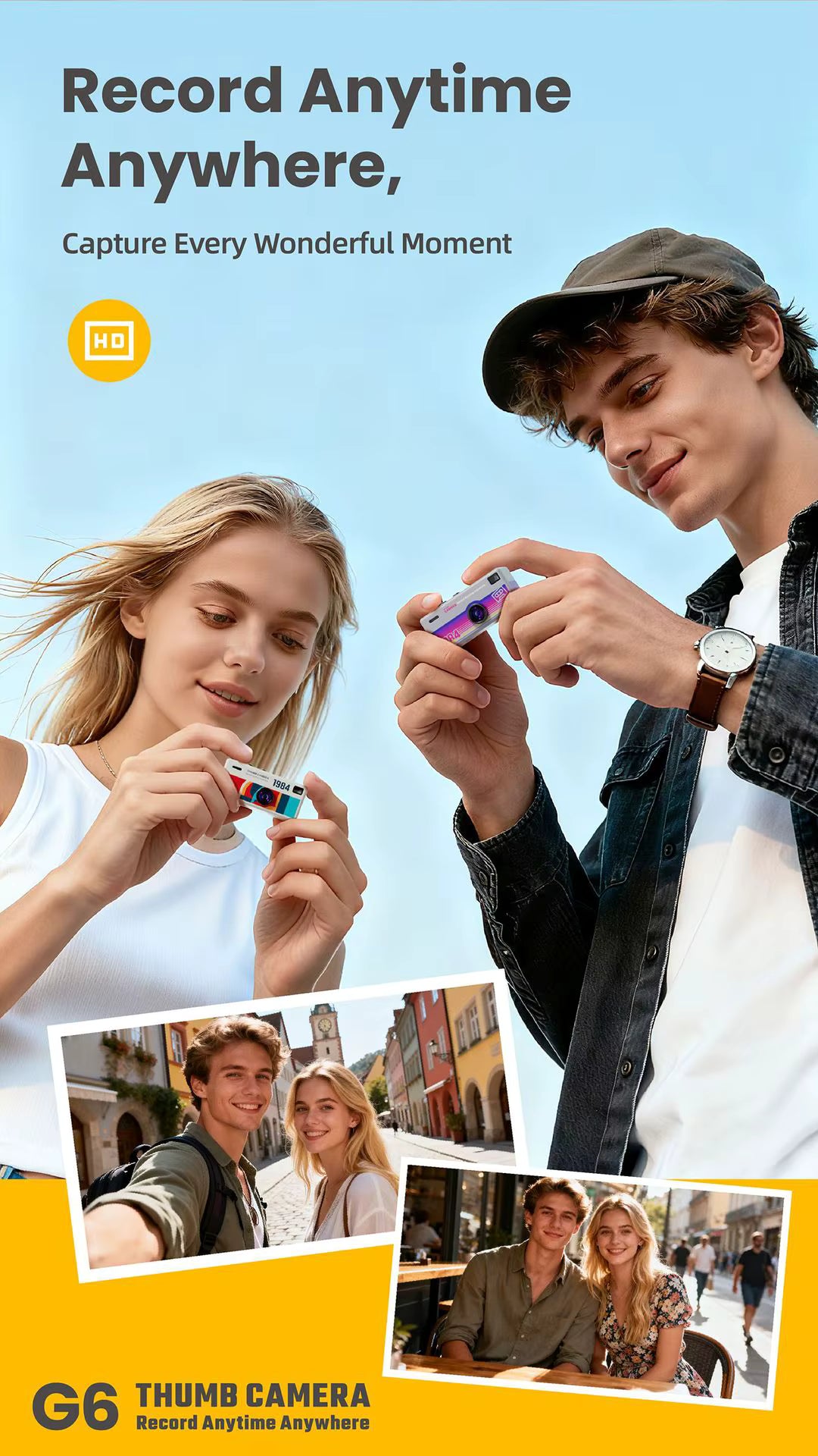 Tiny Magecam Retro Digital Keychain Camera