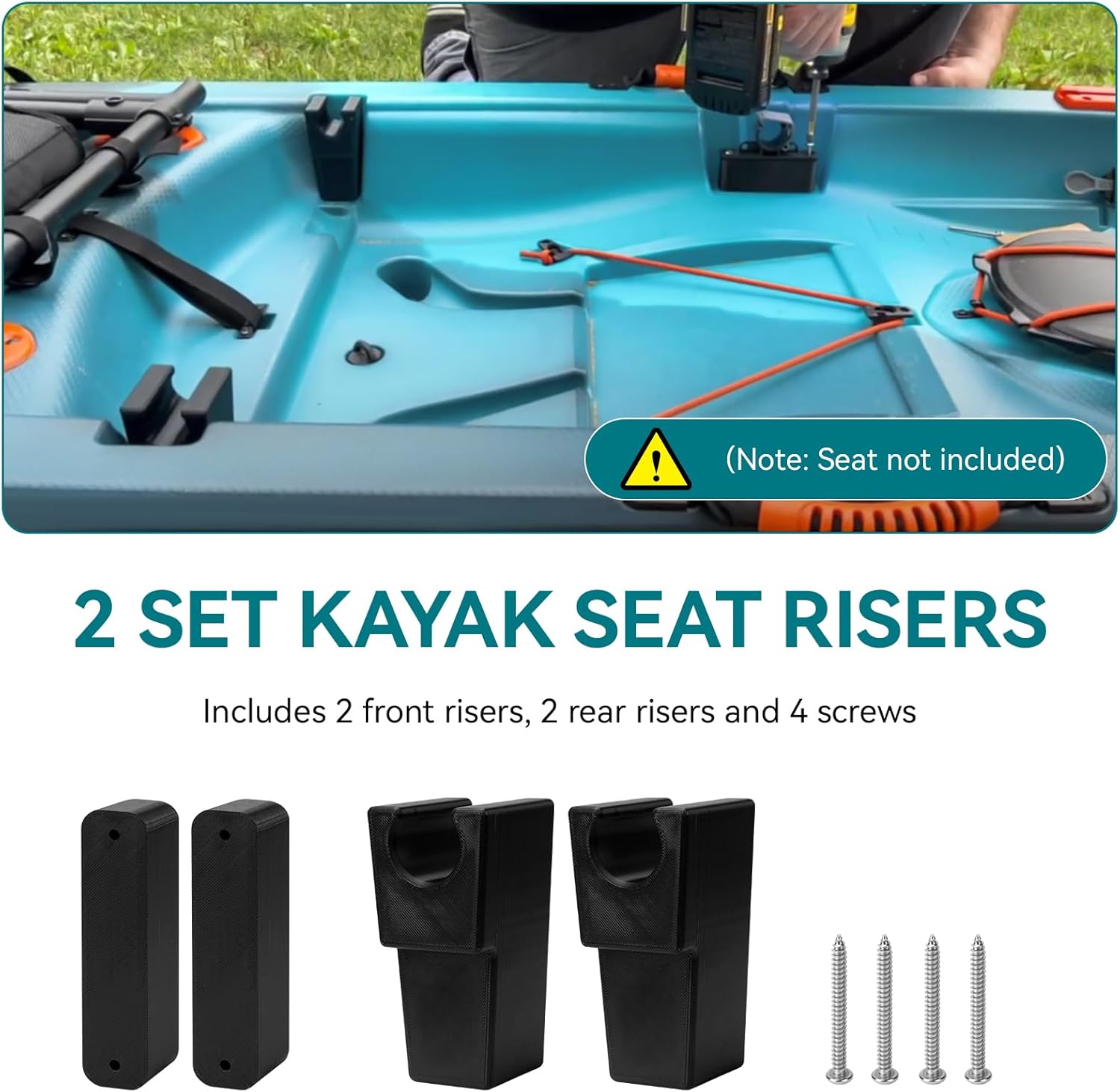 Kayak Seat Riser for Lifetime Tamarack Pro, Kenai Pro, and Teton