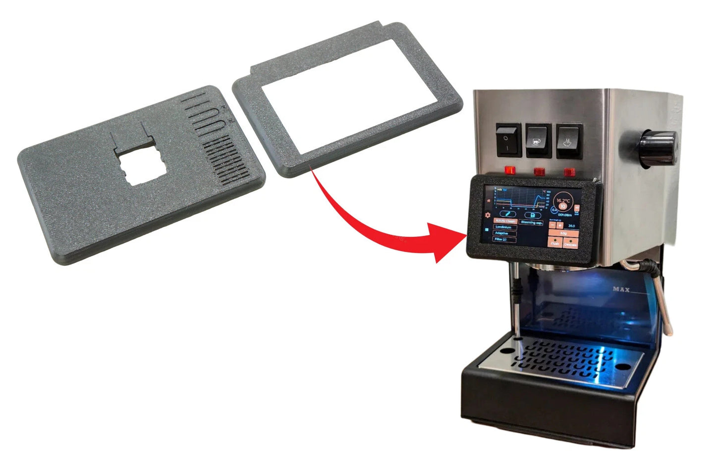 LCD Screen Housing for Gaggiuino Gen 3 (Gaggia Classic / Pro / Evo)