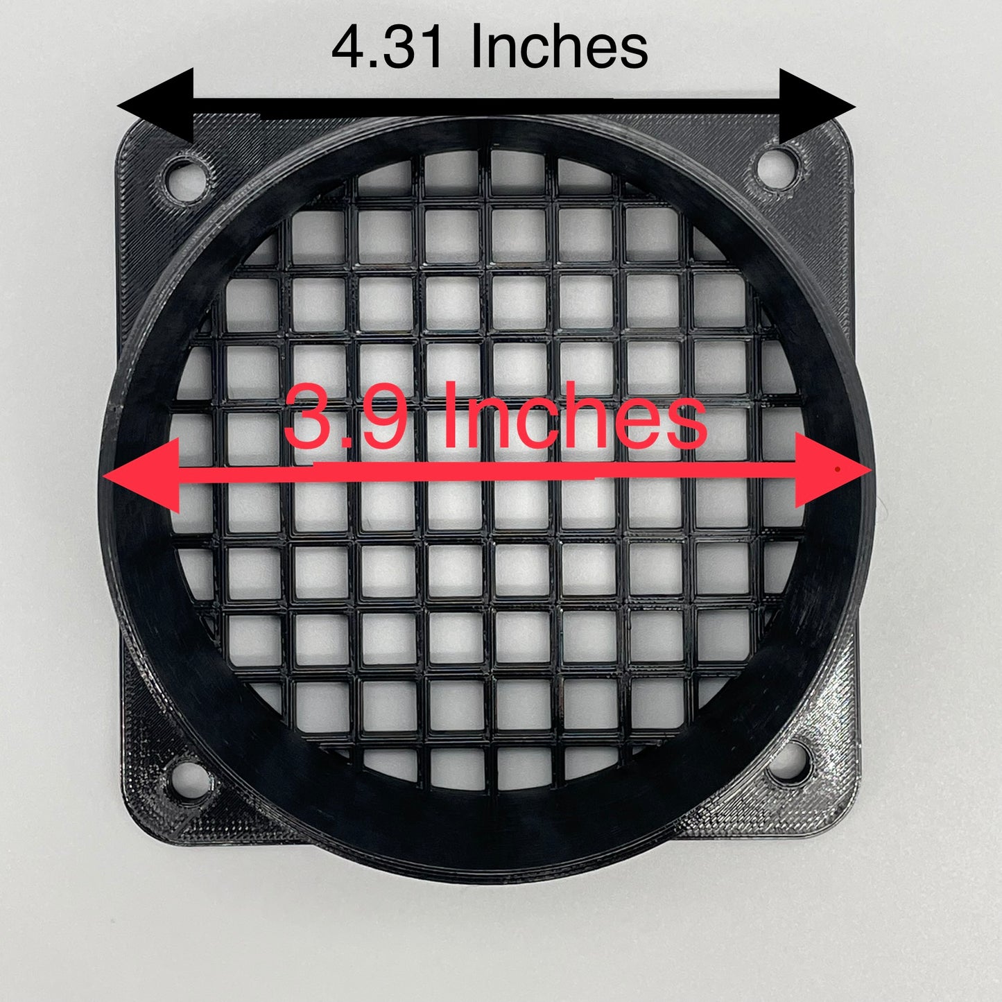 4" Duct Connector Flange PETG Plastic | Mounting Plate Hose Pipe Adaptor